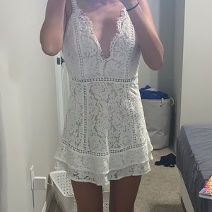White lace dress